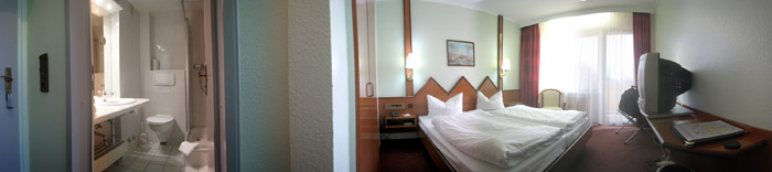 Zimmer 211 im Landhotel Klingerhof, Hösbach; Bild größerklickbar